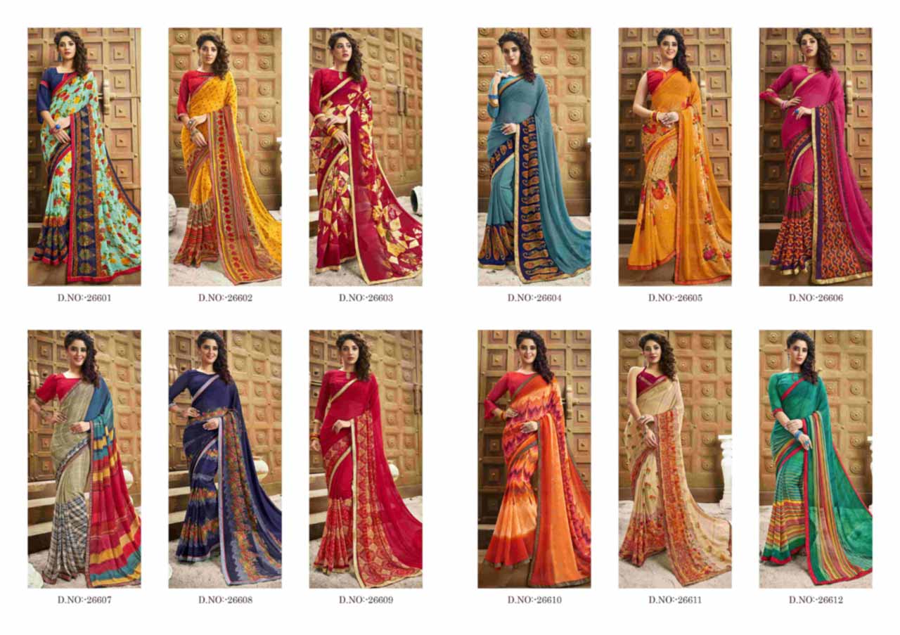 Madhubala Vol-2 Floral Georgette Sarees Set Madhubala Vol-2 Floral Georgette Sarees Set